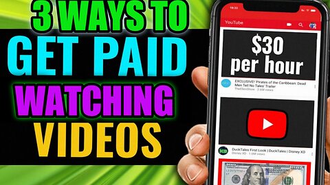 3 ways to make money watching videos online| earn $15 per hour work from home