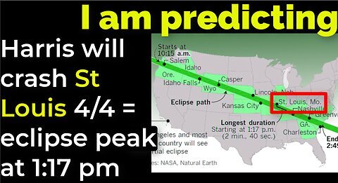 I am predicting: Harris' plane will crash on April 4 = 2017 ECLIPSE PEAK AT 1:17 PM