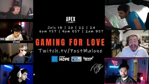 Post Malone, ImperialHal & Snip3down team up for charity tournament | Apex Story Mode
