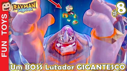 Rayman Legends #8 - Encontramos um BOSS GIGANTESCO que é um LUTADOR de luta livre! 💥