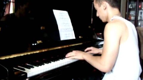 Jaeger Playing Bethena by Scott Joplin on Piano Practice Aug 19, 2011