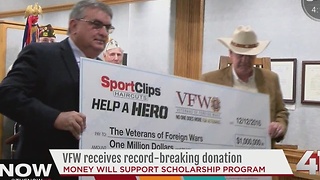 VFW receives record-breaking $1 million donation
