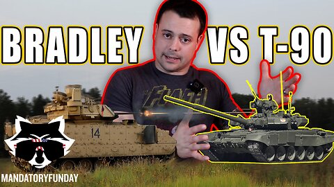 American Bradleys Take On A Russian T-90 Tank