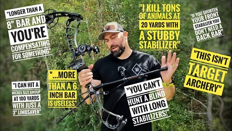 Long Bow Stabilizers in a Hunting Blind? Does it work?🤯