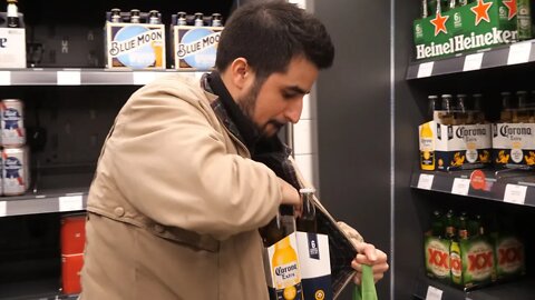 "Stealing" Booze From Amazon Go Grocery Store