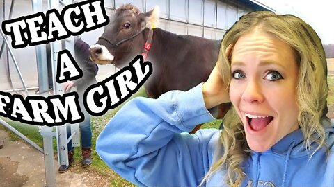 2,000 Cow Dairy Farm Technology *Plus Farm Girl Milks a Cow!*