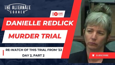 Danielle Redlick Murder Trial Day 2, Part 2 (Re-watch)
