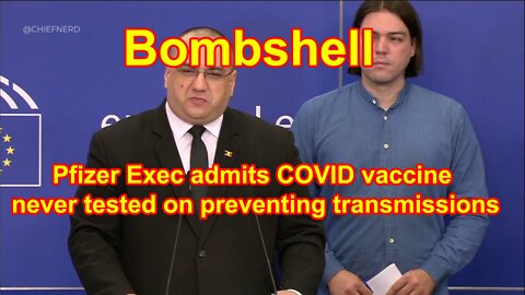 Bombshell: Pfizer Exec admits COVID vaccine never tested on preventing transmissions