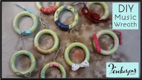 Christmas Wreath DIY // Curtain Ring UPCYCLE // Fischarper