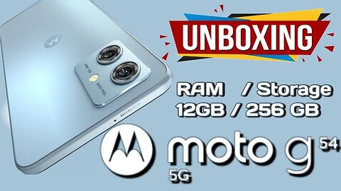 Moto G54 Unboxing