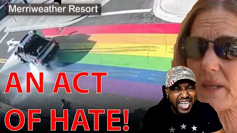 WOKE Town MELTS DOWN Over BASED Pick Up Truck Driver Leaving SKID MARKS On Pride Flag Mural!