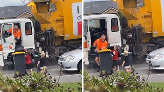 Kids share special friendship with neighborhood trash collector