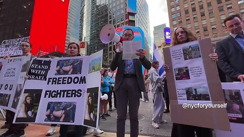 "Hamas Is Isis!": Protesters Point to Domestic Terror Threat at Times Square Rally to Support Israel