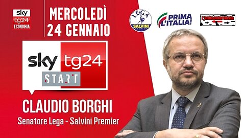 🔴 Interventi del Sen. Claudio Borghi, ospite a "Start" su SkyTg24: autonomia differenziata (24/1/24)