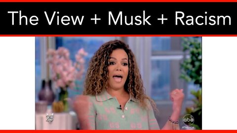 The View Makes Musk Buying Twitter All About Race