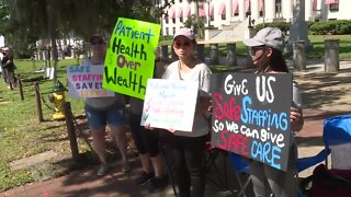 Nurses rally for reform outside Florida Capitol