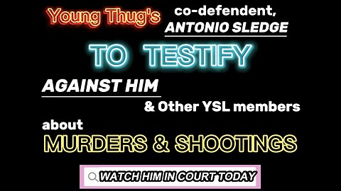 Young Thug's Co-Defendent Testified Against Him In Court Today!!
