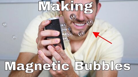 How to Make Magnetic Bubbles With Paramagnetic Oxygen and a Giant Neodymium Magnet
