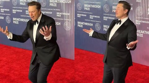 Elon Musk doing Fortnite Emotes at Breakthrough Prize Ceremony 2024