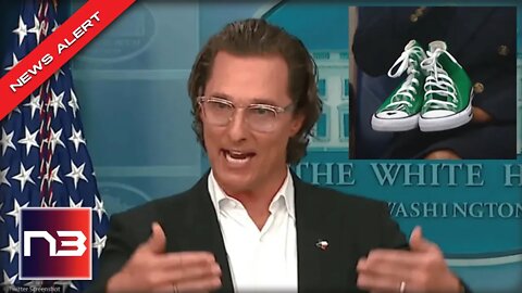 People Saw AWFUL Thing On Green Shoes Matthew McConaughey Brought To His Gun Control Speech