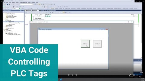 VBA Code Controlling PLC Tags in Studio 5000 Through FactoryTalk View Studio Site Edition