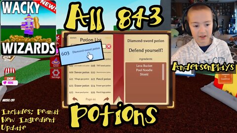 Wacky Wizards Potions list - All potions, combinations, and ingredients  (September 2022)