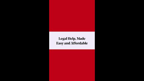 Affordable Legal Service for All Your Legal Needs!!