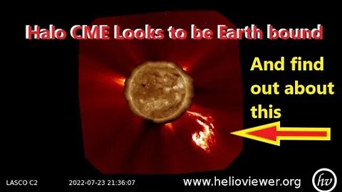 Heads up, Halo CME Looks Earth bound