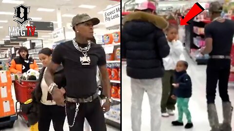 NBA Youngboy Spotted In Target With His Wife & "BM" Yaya Mayweather! 🛒