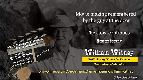 Remembering William Witney, motion picture director