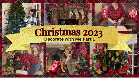 Christmas 2023 Decorate with Me | Putting up our tree and decorating the family room
