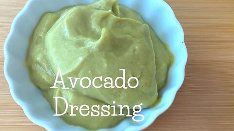 Avocado Lemon Lime Dressing for Salad