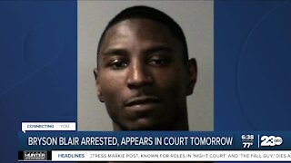 Bryson Blair arrested, to appear in court