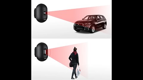 Driveway Garage Alarm Wireless Welcome Burglar Passage Detector Outdoor PIR Motion Sensor