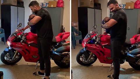 Future Racing Baby Stops Crying After Sound Of Motorcycle
