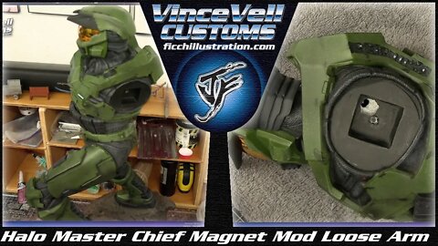 Sideshow Halo Master Chief magnet mod for arm