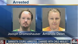 Sarasota couple arrested, charged with child neglect; 5 children living in deplorable conditions