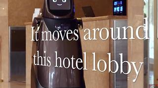 Hospitality robot being tested in Japan