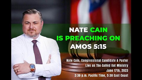 TCO SERMONS= SPECIAL GUEST PASTOR & CONGRESSIONAL CANDIDATE ( NATE CAIN )