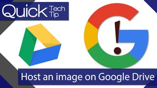 How to host an image using Google Drive