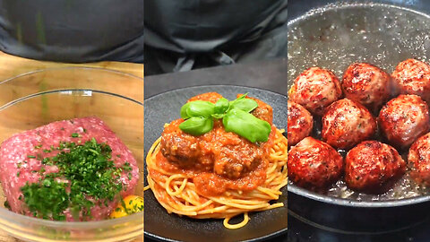 Simplicity meets flavor: #Spaghetti with homemade #meatballs.recipe👇