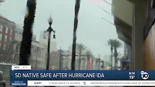 San Diego native rides out Hurricane Ida