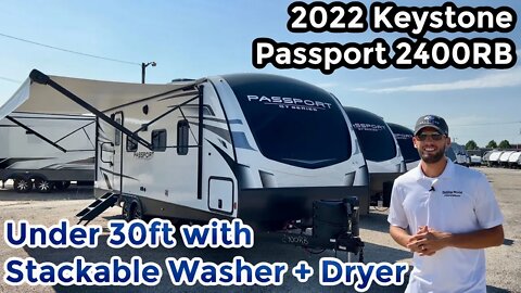 Travel Trailer with Washer and Dryer under 30ft! 2022 Keystone Passport 2400RB