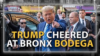 VIDEO: Trump Cheered At Bronx Bodega As Biden Hides In The Basement