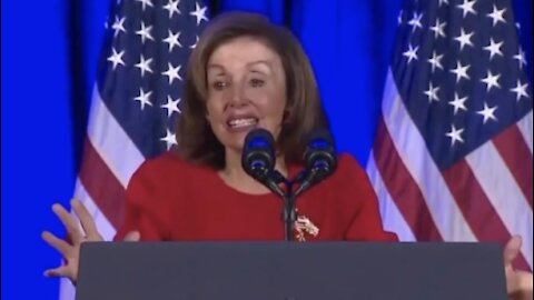 Nancy Pelosi drunk as a skunk with FOUR eyebrows? 👀