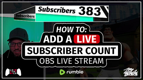 How To Add A Live Subscriber Count In OBS