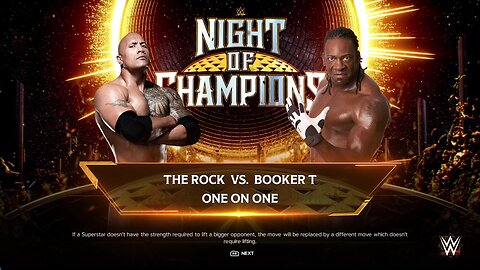 WWE 2k24 The Rock vs Booker T