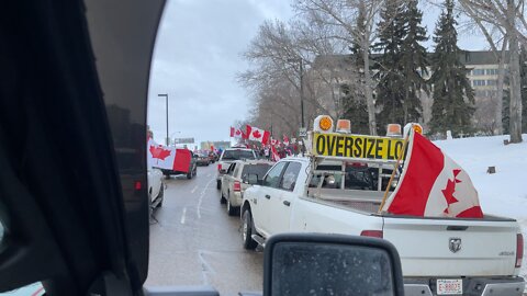 Edmonton Freedom Convoy 109th Street