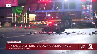 1 dead after crash involving motorcycle on Colerain Avenue for second day in a row