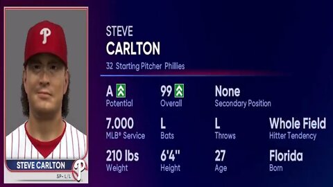 How To Create Steve Carlton MLB The Show 22